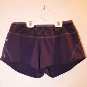 smartwool purple athletic shorts size xs
